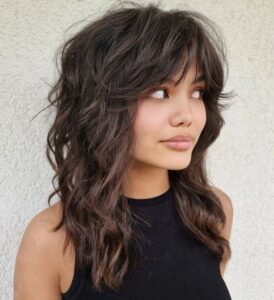 Textured Shag | 7 Haircuts for Ladies with Round Faces