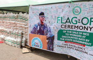 "Ogun State Launches Subsidized Rice Sale for Civil Servants to Ease Economic Strain"