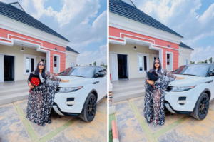 Nkechi Blessing Flaunts New Car, Appears to Aim Jab at Ka3na Jones