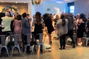 Bride's Wedding Dress Catches Fire During Ceremony (Video)