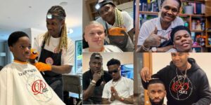 Wizkid's Son Gets Trimmed by A-List Barber