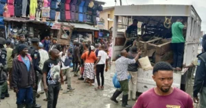 Curbing Chaos: Lagos Taskforce Takes Aim at Illegal Street Traders in Ikeja