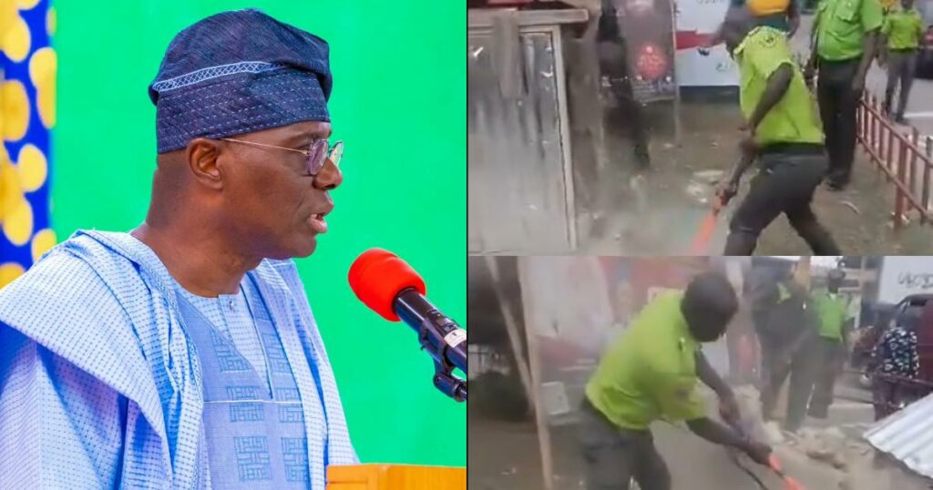 Lagos State Government Demolishes Shrine Near Busy Iyana Ipaja Road