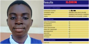 Master Shalom Adesina: WAEC's Best Student Bags N1 Million Reward