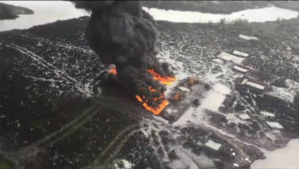 Air Force Delivers Heavy Blow to Oil Thieves: 13 Illegal Refineries Destroyed