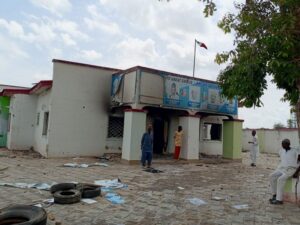 APC Secretariat Set Ablaze In Jigawa