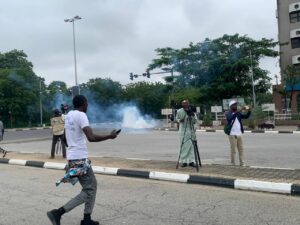 CSO Slams Police For Tear-Gassing Protesters, Says Three Fainted In Abuja