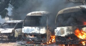 Protests: Seven Buses Burnt In Yobe, Curfew Imposed In Three LGAs