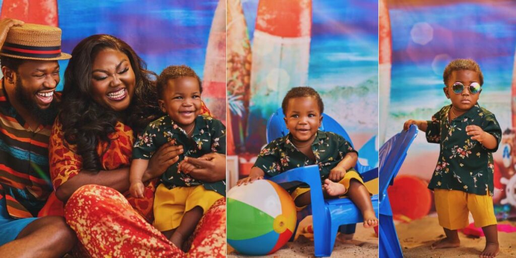 Adorable Photos: Stan Nze and Blessing Obasi's Son Turns One