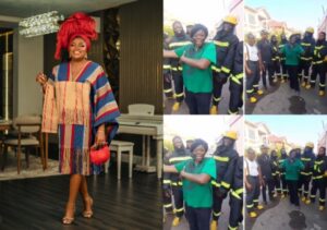 Funke Akindele Ignites Change: Partners with Lagos Fire Service