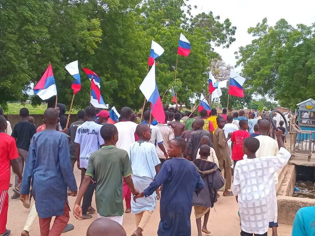 10 Arrested for Flying Russian Flags in Gombe: Police Clampdown