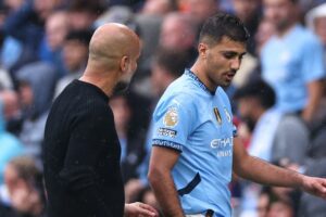 Manchester City midfielder Rodri reportedly out for season with ACL tear. Injury blow threatens City's Premier League and Champions League campaigns.