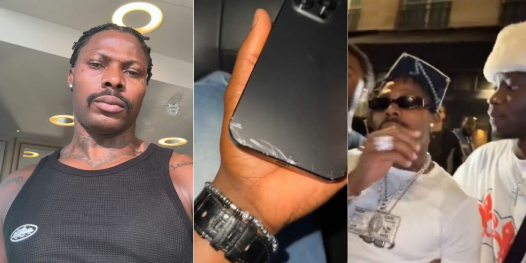 Nigerian singer Asake under fire for reportedly breaking fan's iPhone 16 Pro Max.