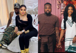 Bobrisky Gushes Over Egungun's Wife as He Hosts Couple at His Mansion