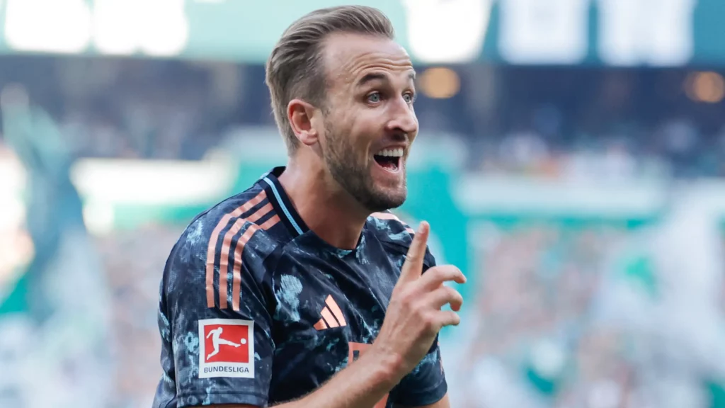 Harry Kane stars in Bayern Munich's 5-0 rout of Werder Bremen, becoming Bundesliga's top English scorer.