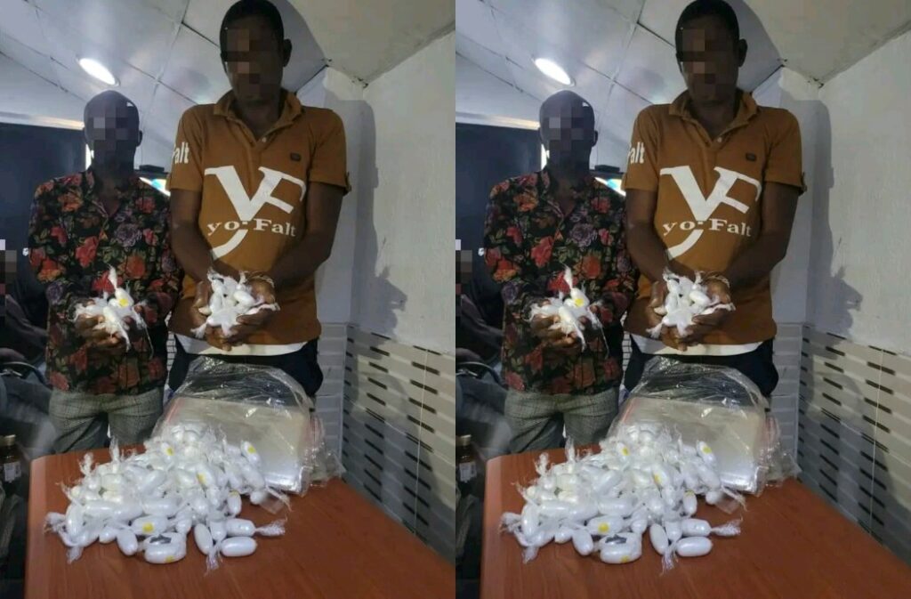 Lagos State Police Command arrests two drug dealers with 120 pellets of cocaine in Ojo area.