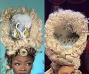 Nigerian Artiste Recreates Queen Charlotte’s Signature Hairdo With A Twist | WATCH