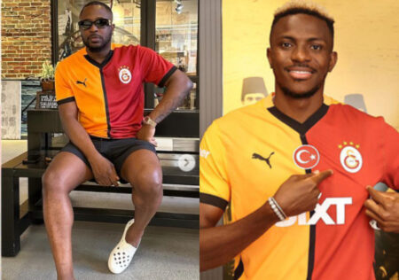 Tunde Ednut Flaunts Galatasaray Jersey Amidst Osimhen Transfer Speculation