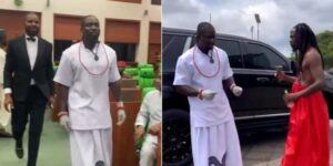 VeryDarkMan arrives at National Assembly in traditional Benin attire for EFCC bribery probe