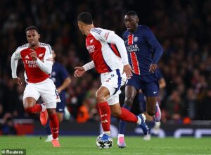 Arsenal dominates PSG 2-0 in Champions League clash, showcasing Arteta's vision