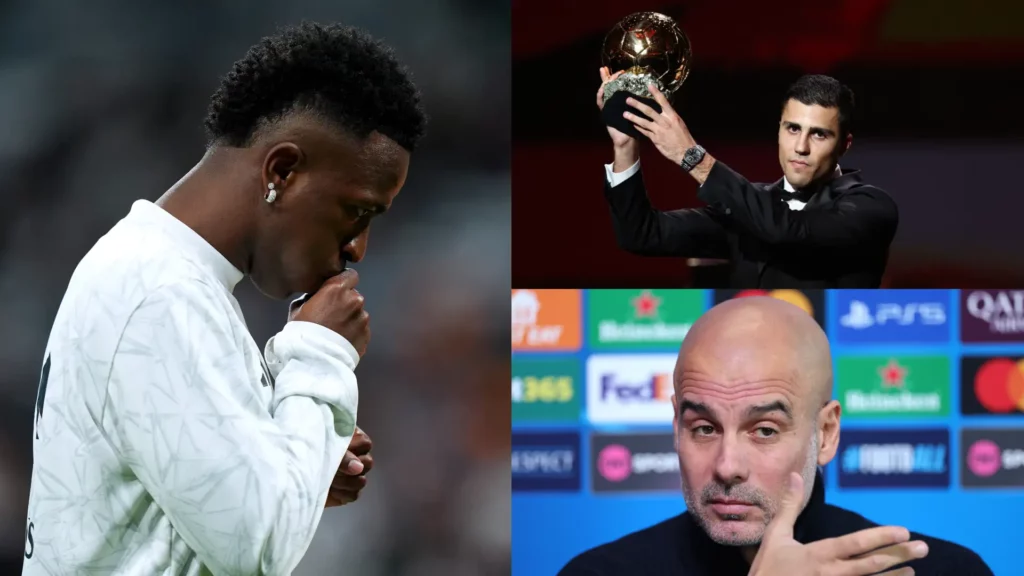 Guardiola Stirs Ballon d'Or Debate, Suggests Vinicius Jr. Was More Deserving Than City's Rodri