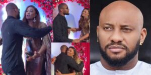 "Hugs and Headlines: Alex Ekubo's Repeated Embraces with May Edochie Set Nollywood Abuzz"