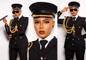 Nancy Isime's Uniform-Clad Photos Set Social Media Ablaze