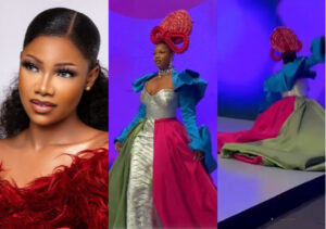 Reality Star Tacha Turns Runway Tumble into Social Media Triumph at Lagos Fashion Week