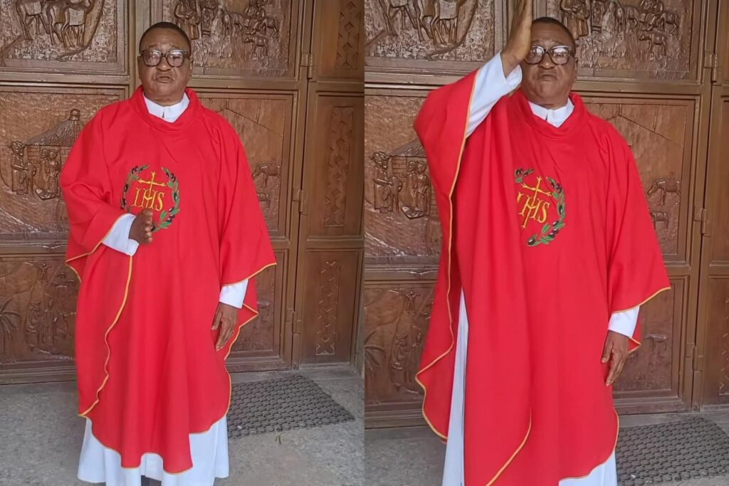 Nollywood Icon Jide Kosoko Sparks Social Media Buzz in Catholic Vestments, Reflecting Growing Spiritual Journey