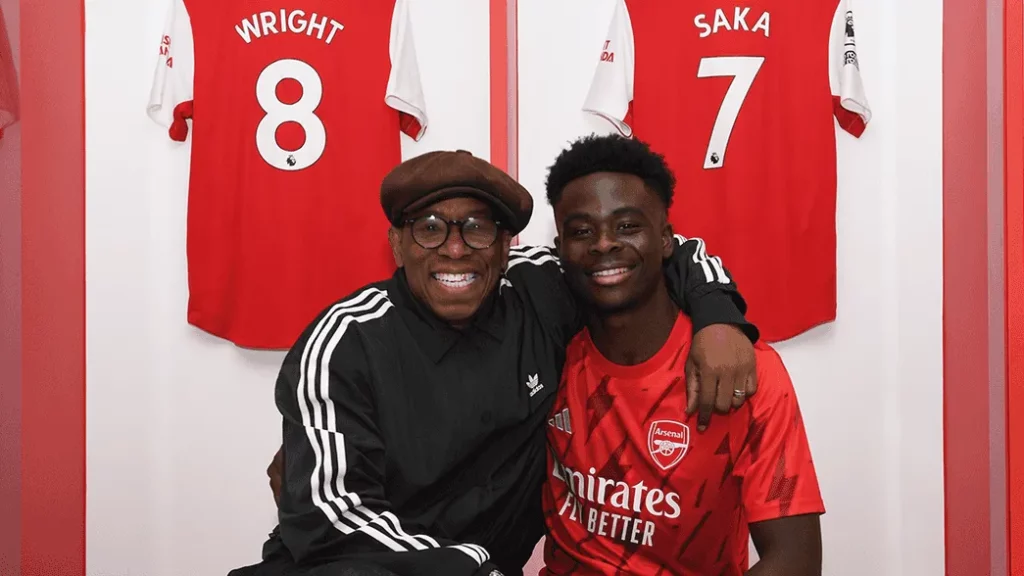 Arsenal Legend Ian Wright Challenges Bukayo Saka to Secure Premier League and Champions League Glory