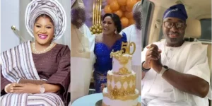 Funsho Adeoti's 50th birthday sparks controversy as she snubs husband's apology