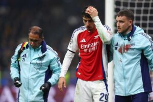 Arsenal Forward, Havertz Suffers Head Wound in Champions League Setback, but Could Face Chelsea