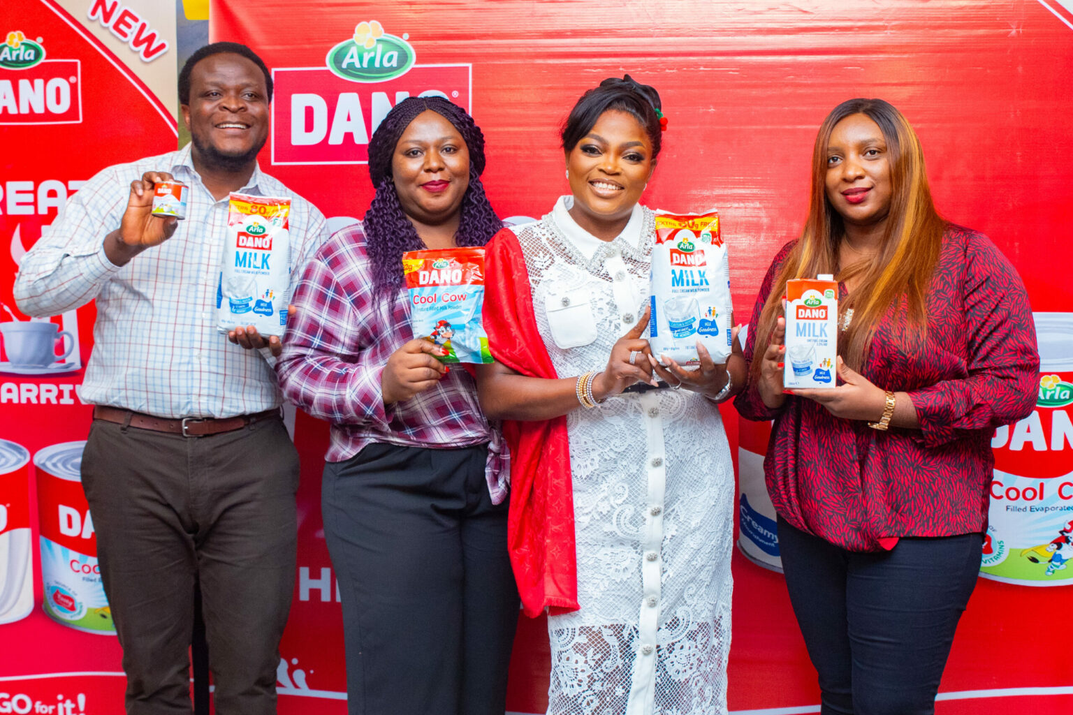 Funke Akindele Draws Praise During Brand Ambassador Visit to Dano Milk Factory