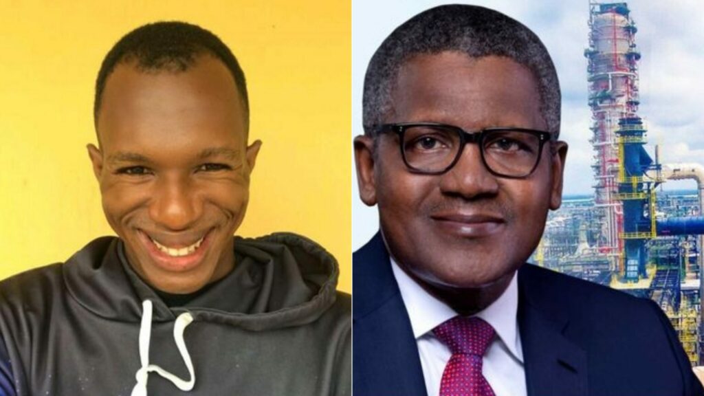 Social Media Critic Challenges Dangote Refinery's Fuel Pricing, Calls for Dramatic Reduction to N300