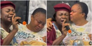 Tears Flow as Gospel Star Yinka Alaseyori Celebrates Nollywood's Dayo Amusa's Miracle Baby