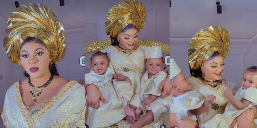 Royal Twins Steal Hearts as Queen Tobi Philips Shares Profound Message on Authenticity at Ooni's Milestone Celebration