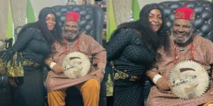 Blessing CEO's 'Conservative' Attire for Pete Edochie Meeting Sparks Social Media Debate Over Authenticity