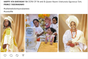 Royal Reunion Rumors Swirl as Queen Naomi's Regal Birthday Photos of Prince Tadenikawo Capture Public Attention