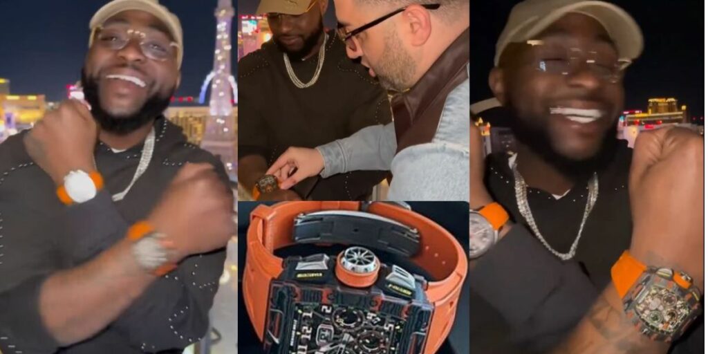 Davido's Half-Million Dollar Birthday Splurge, Music Star Adds Rare Richard Mille Watch to Luxury Collection