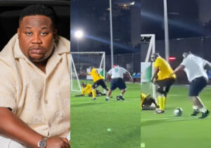 Celebrity Barman Cubana Chiefpriest Shows Off Football Skills, Playfully Courts Chelsea FC