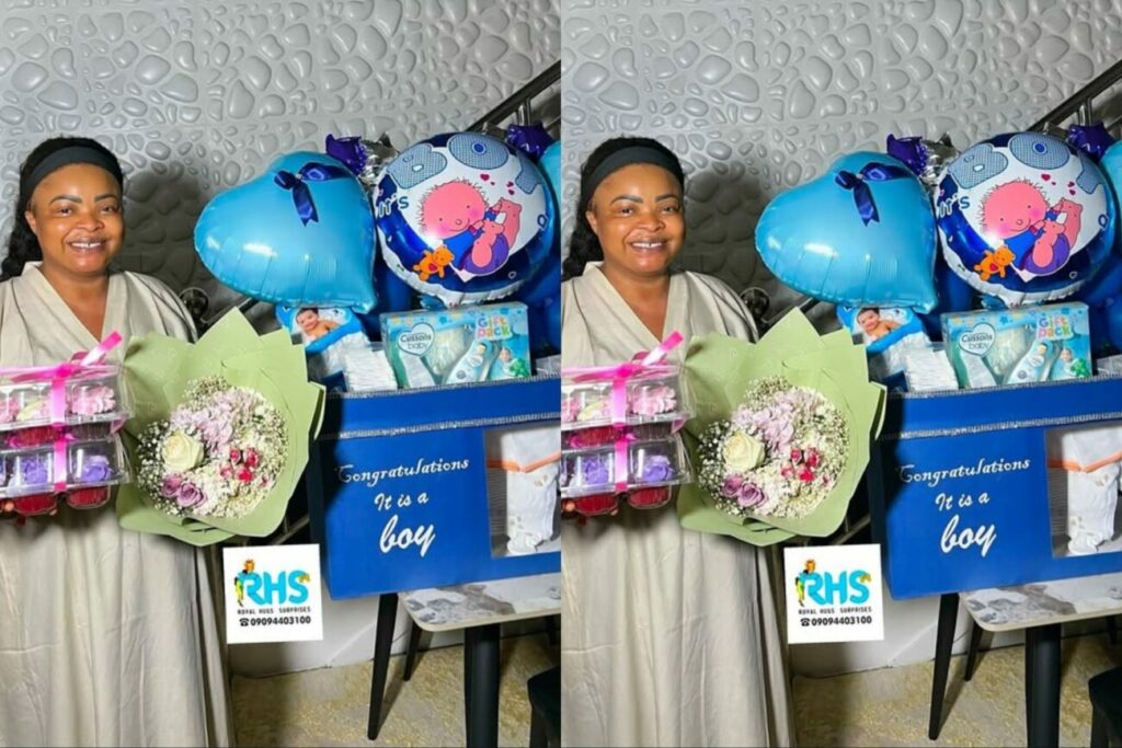 Nollywood Star Dayo Amusa Moved to Tears by Heartwarming Baby Shower Surprise