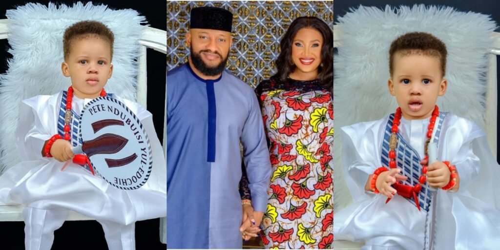 Yul Edochie and Judy Austin Celebrate Second Son's Religious Milestone