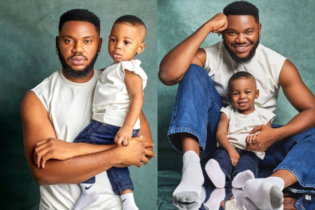 Young Nollywood Father Somadina Adinma Celebrates Answered Prayer in Heartwarming Father-Son Reveal