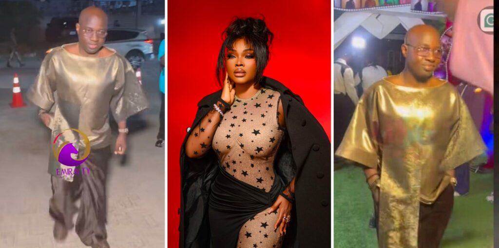 Kazim Adeoti Modern Outfit at Wife's Movie Premiere Sparks Social Media Debate