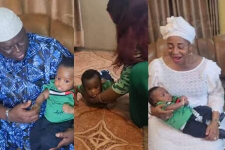 Baby Abdulqayyum's First Prostration Steals Hearts During Grandparents' Meeting