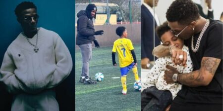 Wizkid's Zion Joins Elite Academy Sporting Ronaldo's Number